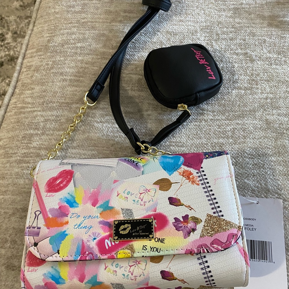 NWT Betsey Johnson crossbody purse